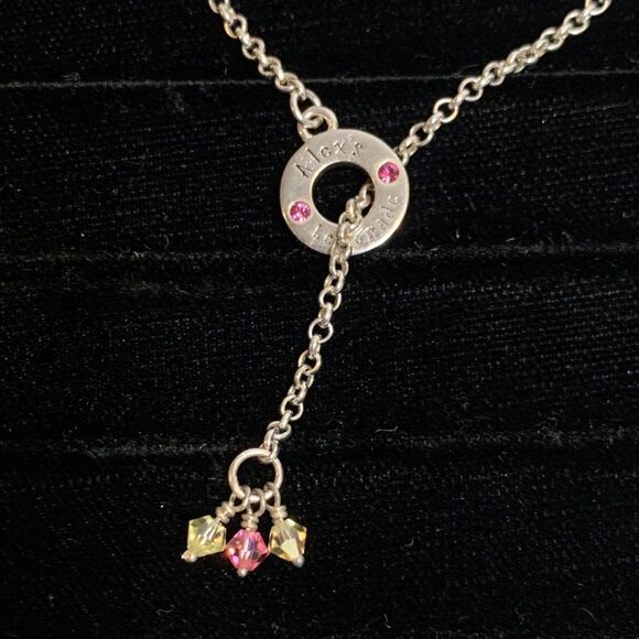 Alex's Lemonade Jewelry By ELYSE RYAN Sterling Silver .925 Lariat Necklace 18" - Picture 8 of 11